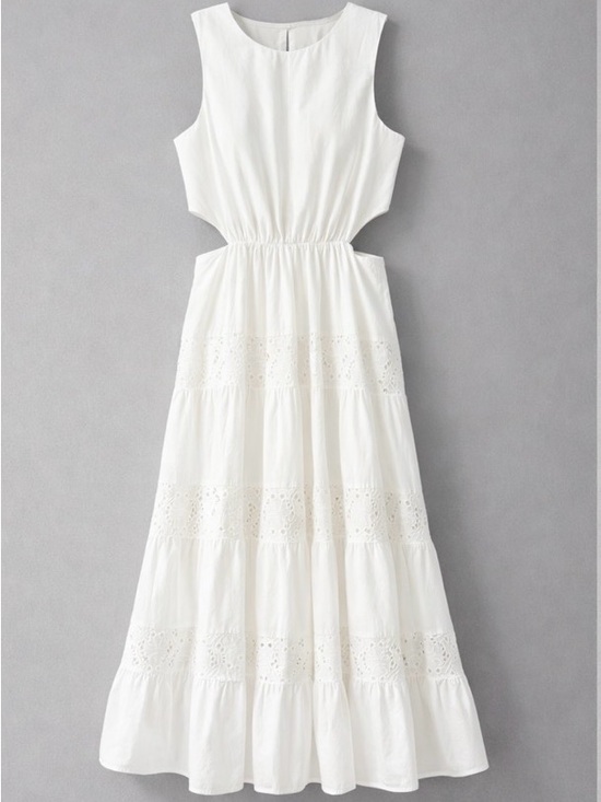 Banana Republic Dresses & Skirts - Banana Republic White Eyelet Midi Dress